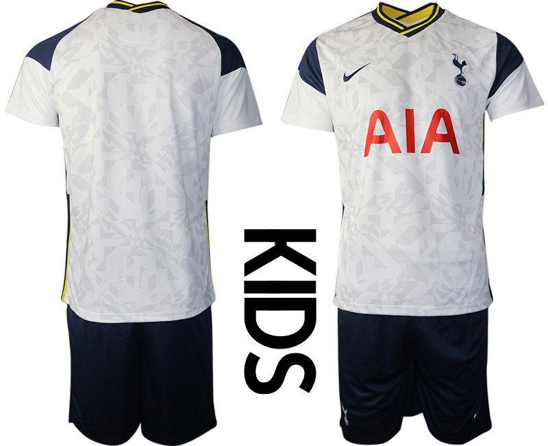 Youth 2020-2021 club Tottenham home blank white Soccer Jerseys->tottenham jersey->Soccer Club Jersey